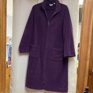 L.L. Bean Women's Deep Purple Full Zip Robe